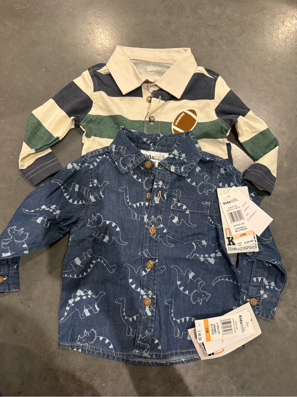 Kids Headquarters Denim Dinosaur Jean Jacket in Blue